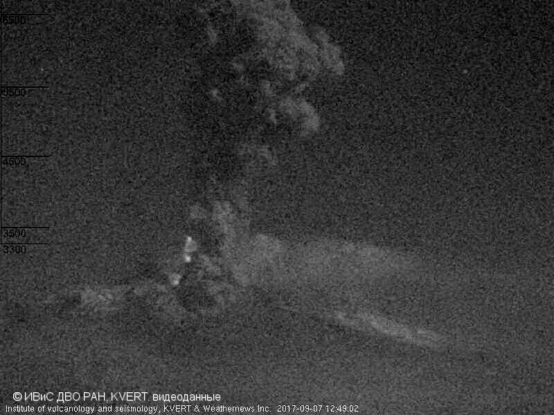 Sheveluch eruption on September 7, 2017