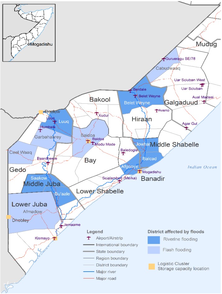Flood situation in Somalia May 2, 2018