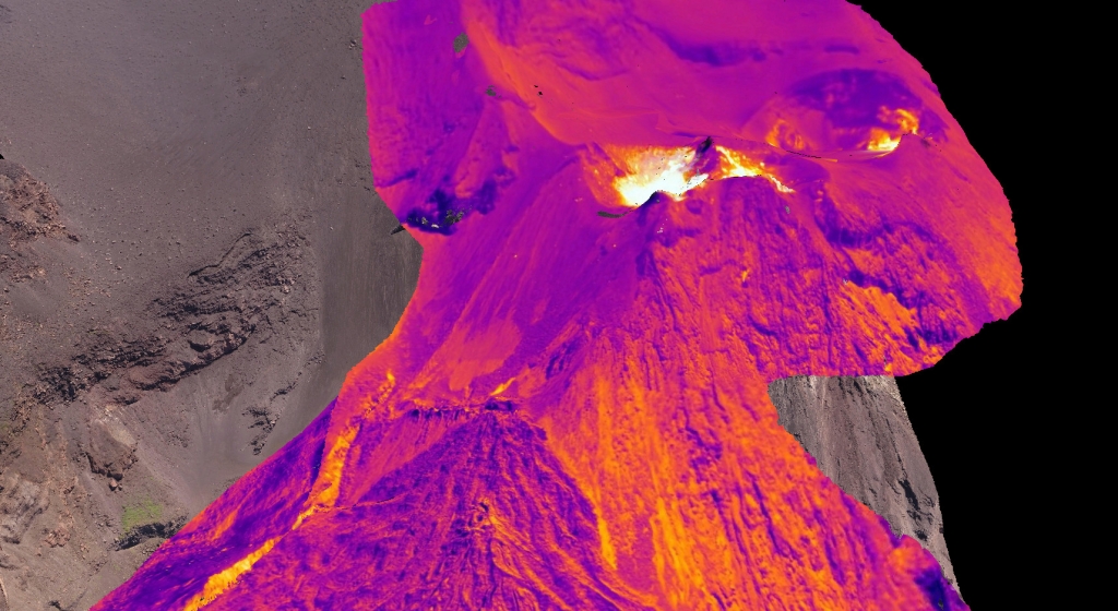 3D image of Stromboli volcano created by scientists of University of Aberdeen
