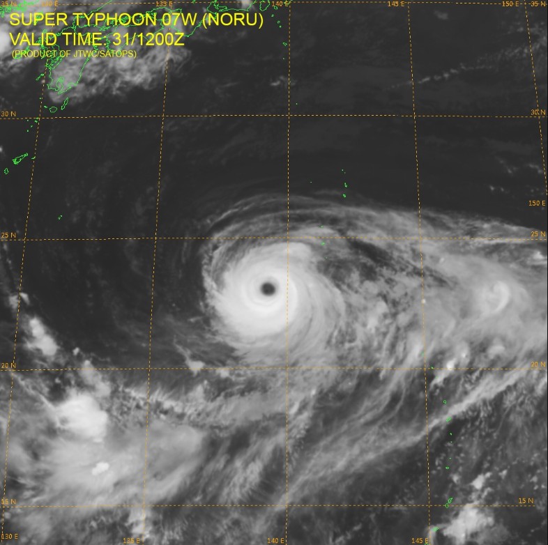 Super Typhoon Noru - July 31, 2017