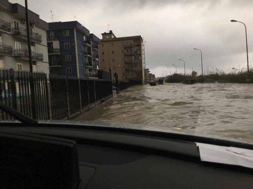 Flooding in Syracuse, Italy, December 6, 2016