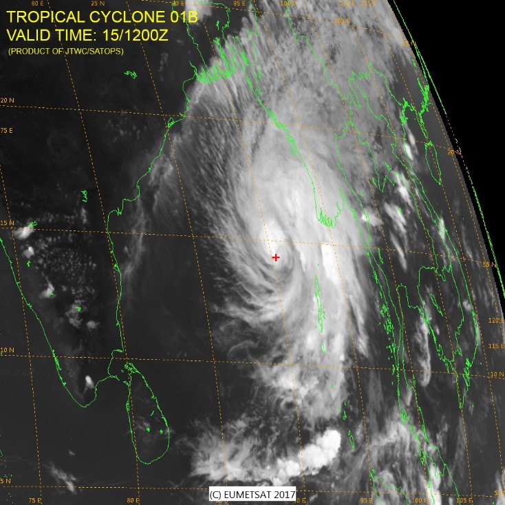 Tropical Cyclone 01B (Mora) MSI - April 15, 2017