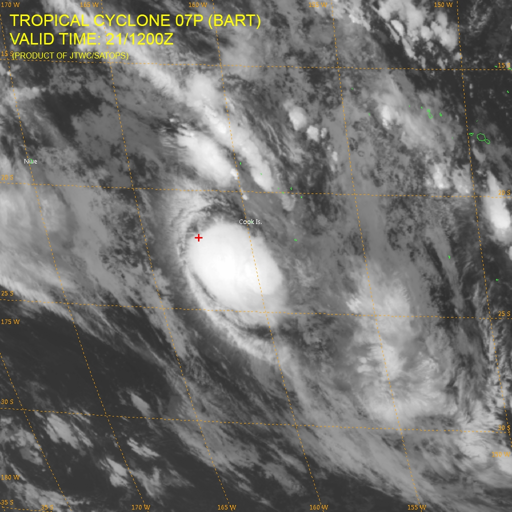 Tropical Cyclone Bart on February 21, 2017