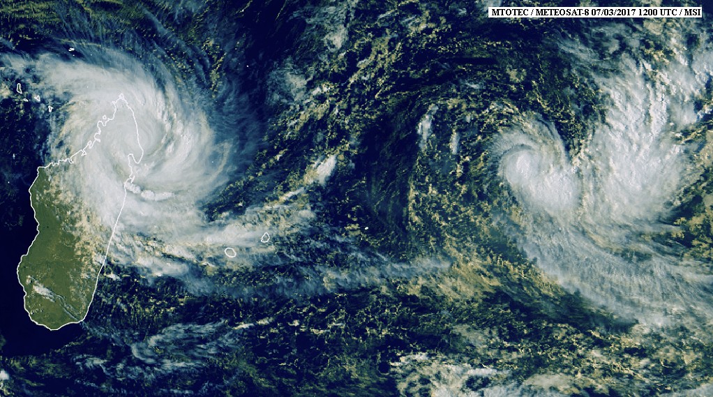 Tropical Cyclone Enawo at 12:00 UTC on March 7, 2017