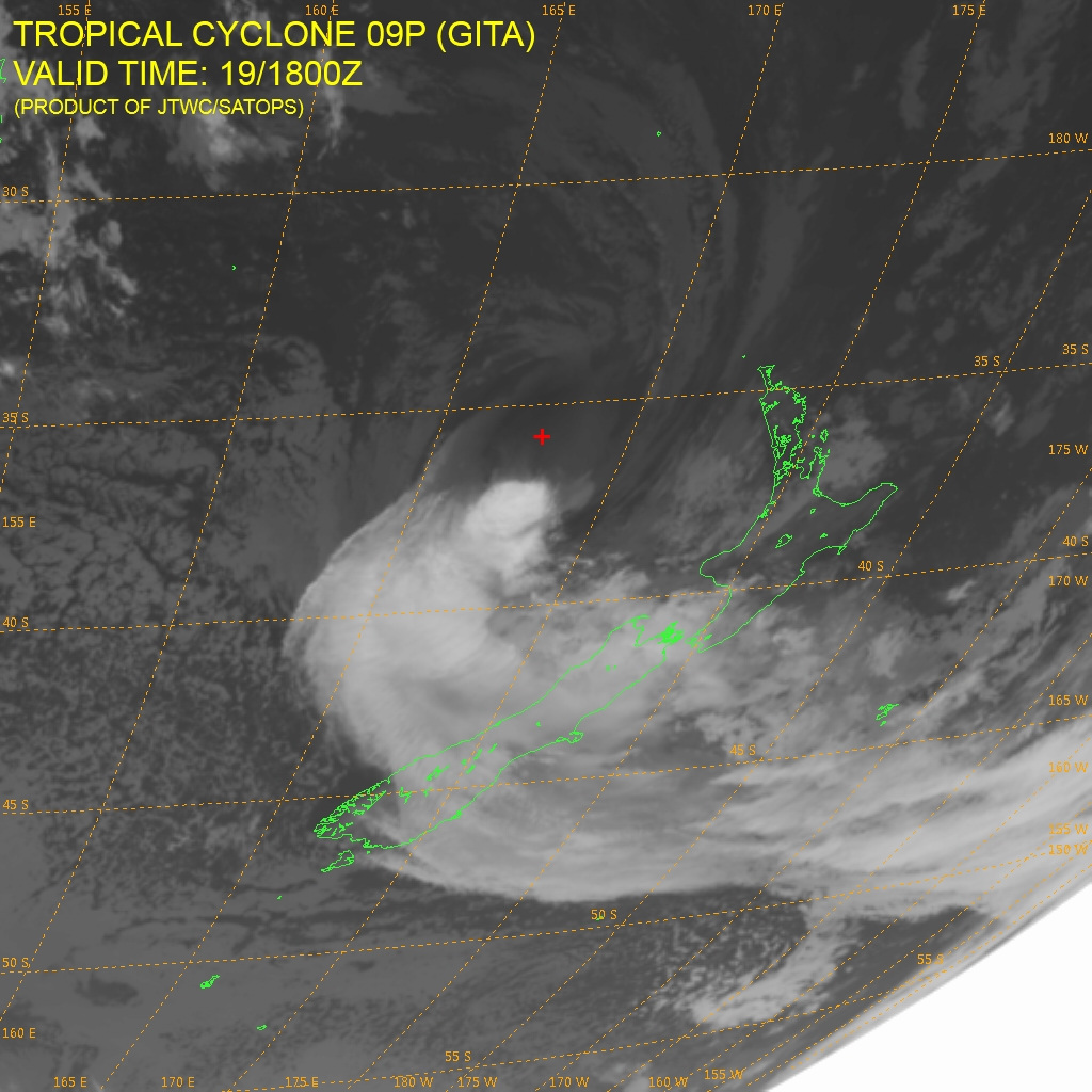Tropical Cyclone Gita on February 19, 2018