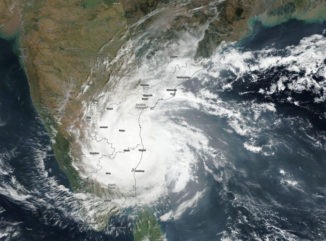Tropical Cyclone Vardah, December 12, 2016