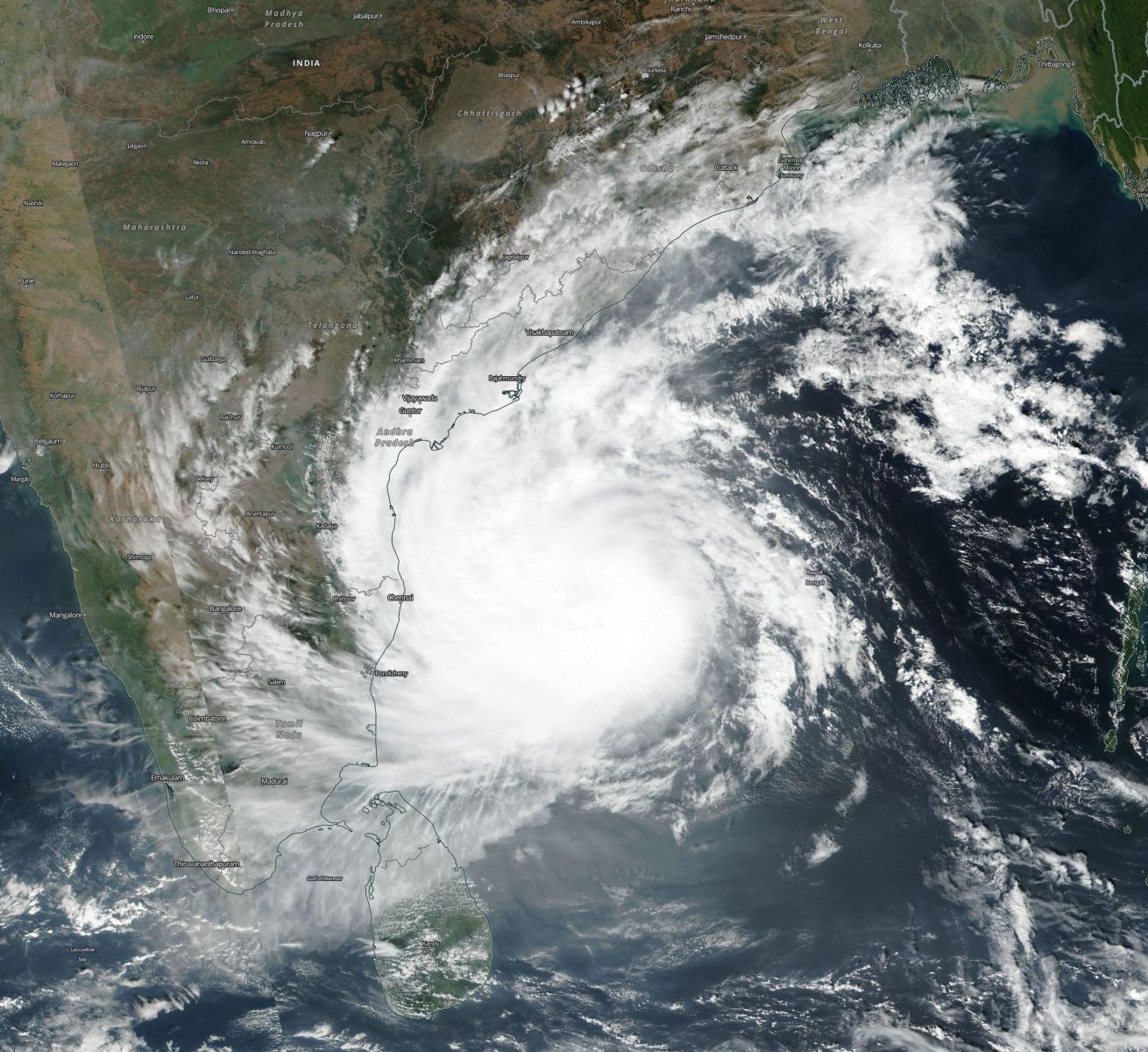 Tropical Cyclone Vardah, December 11, 2016