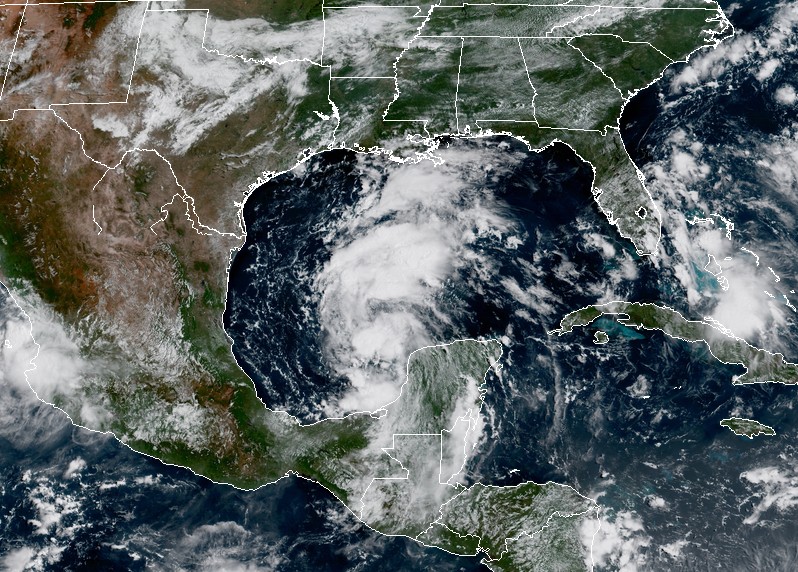 Tropical Depression Harvey at 16:00 UTC on August 23, 2017
