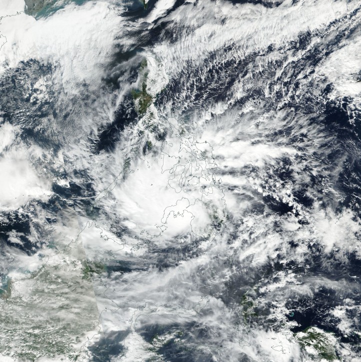 Tropical Depression Tembin (Vinta) on December 22, 2017
