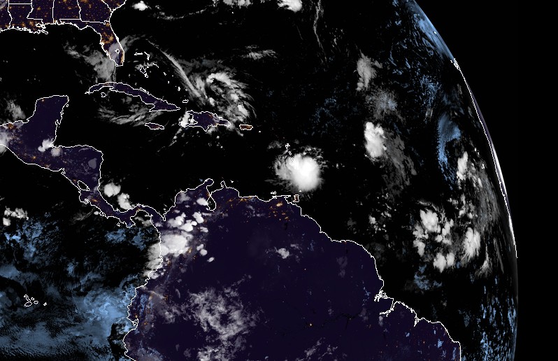 Tropical Storm Harvey at 06:00 UTC on August 18, 2017