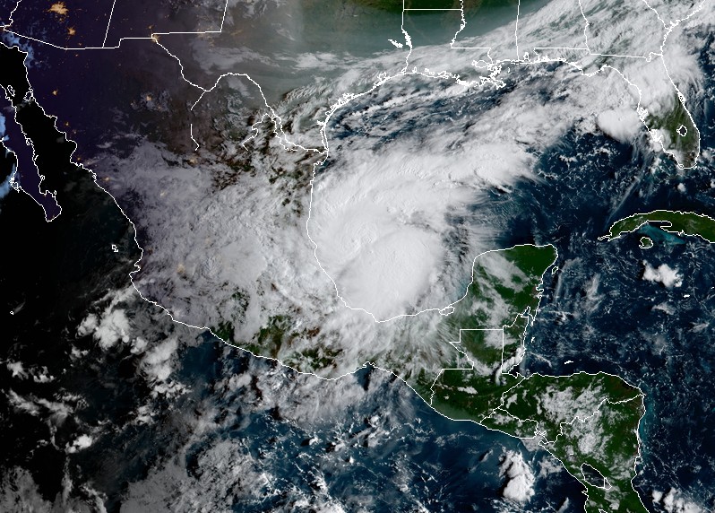 Tropical Storm Katia at 13:30 UTC on September 6, 2017
