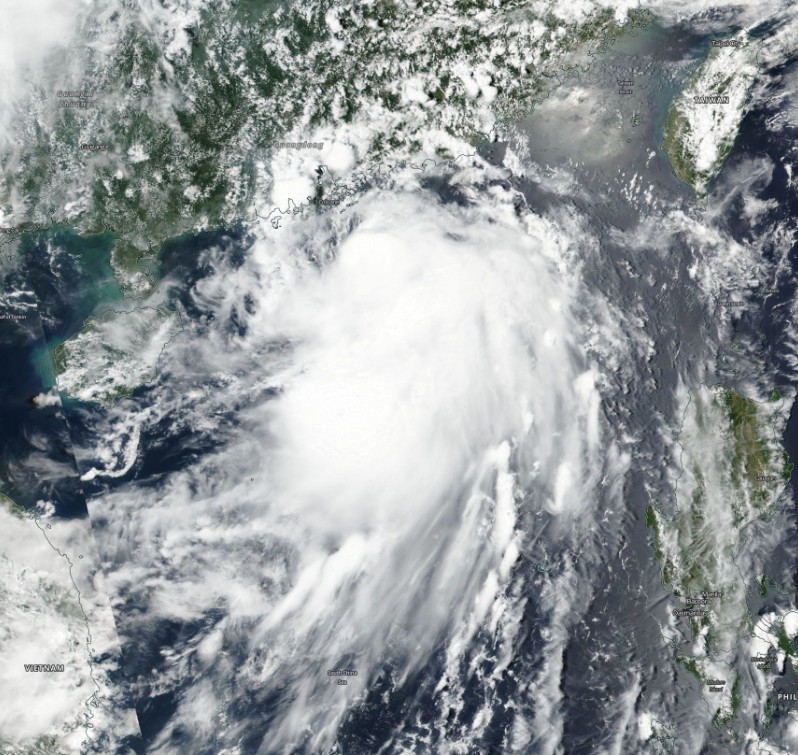 Tropical Storm Merbok on June 12, 2017