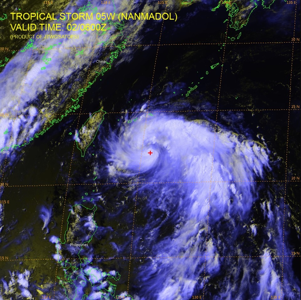 Tropical Storm Nanmadol July 2, 2017 at 06:00 UTC