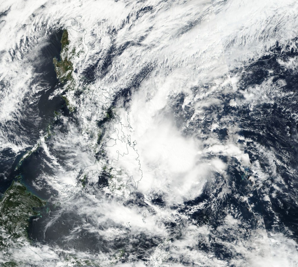 Tropical Storm Sanba on February 12, 2018