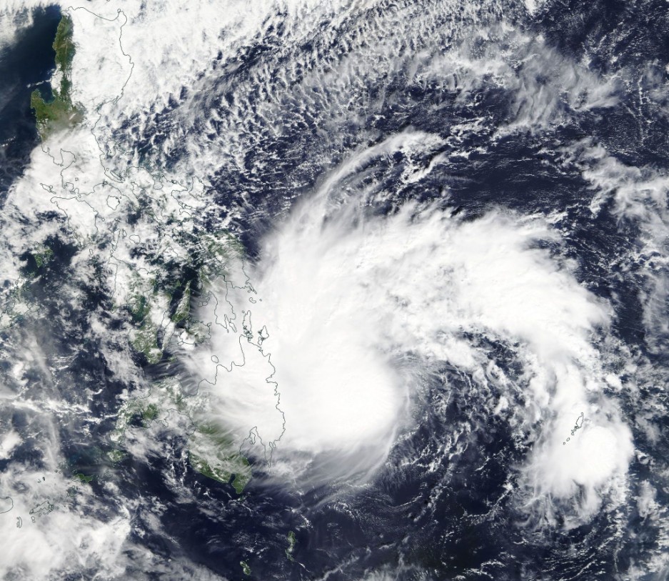 Tropical Storm Tembin (Vinta) on December 21, 2017 (Aqua MODIS)