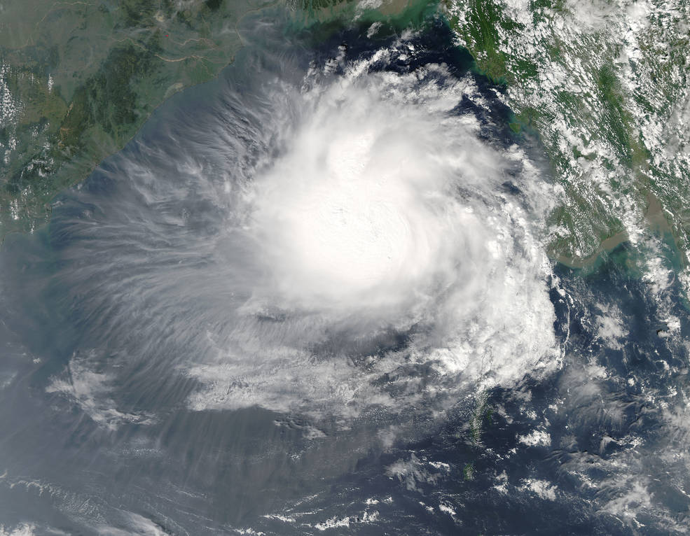 NASA's Aqua satellite captured the visible light image of Tropical Cyclone 