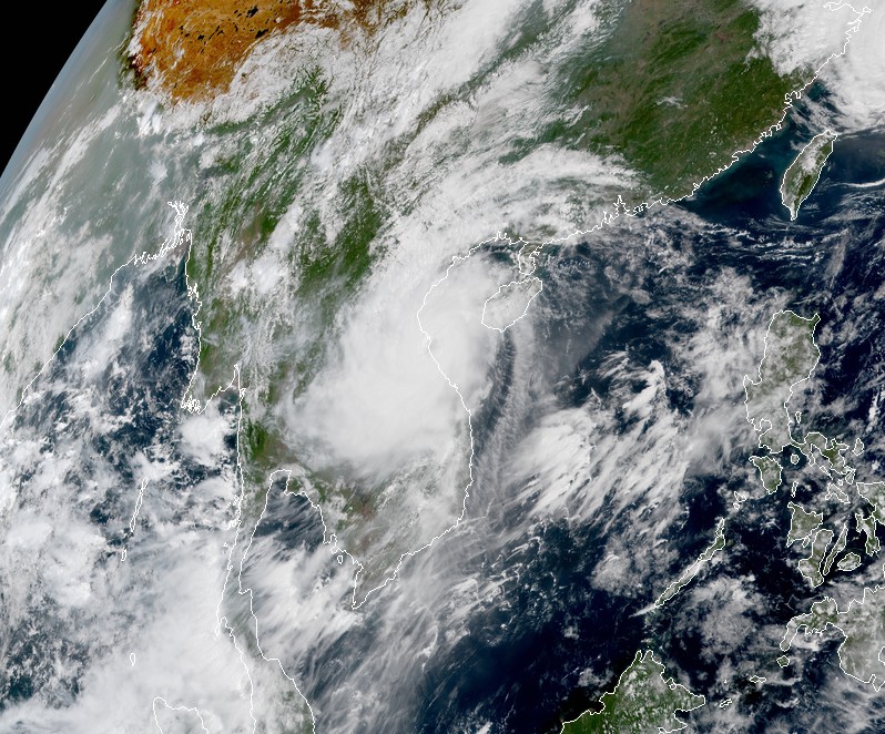 Typhoon Doksuri at 02:50 UTC on September 15, 2017