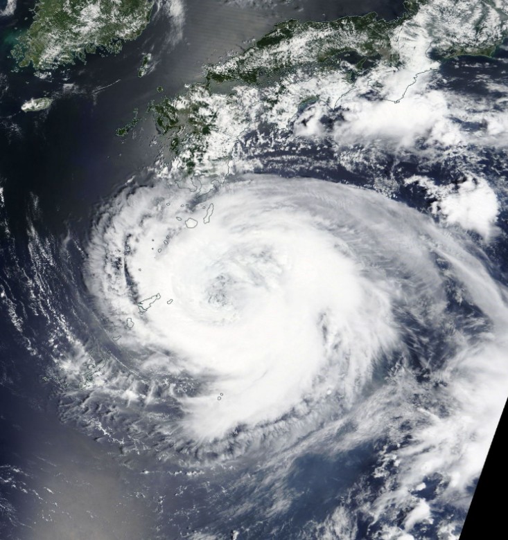 Typhoon Noru on August 4, 2017