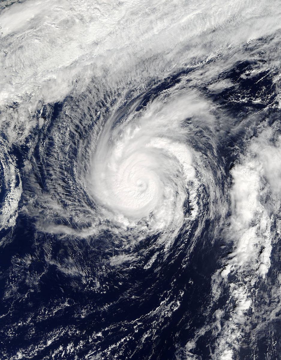Typhoon Songda, as observed by NASA's Terra satellite on October 11, 2016 at 00:45 UTC. Image credit: NASA Goddard MODIS Rapid Response Team