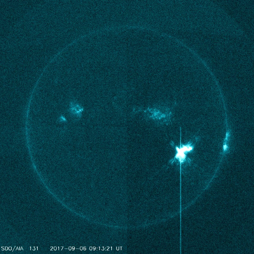 X2.2 solar flare September 6, 2017 - SDO AIA 131