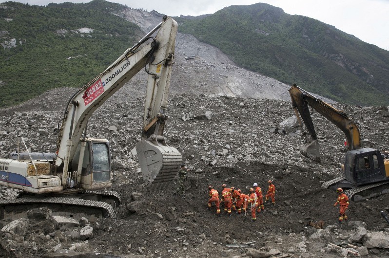 Xinmo landslide, Sichuan, China - June 2017